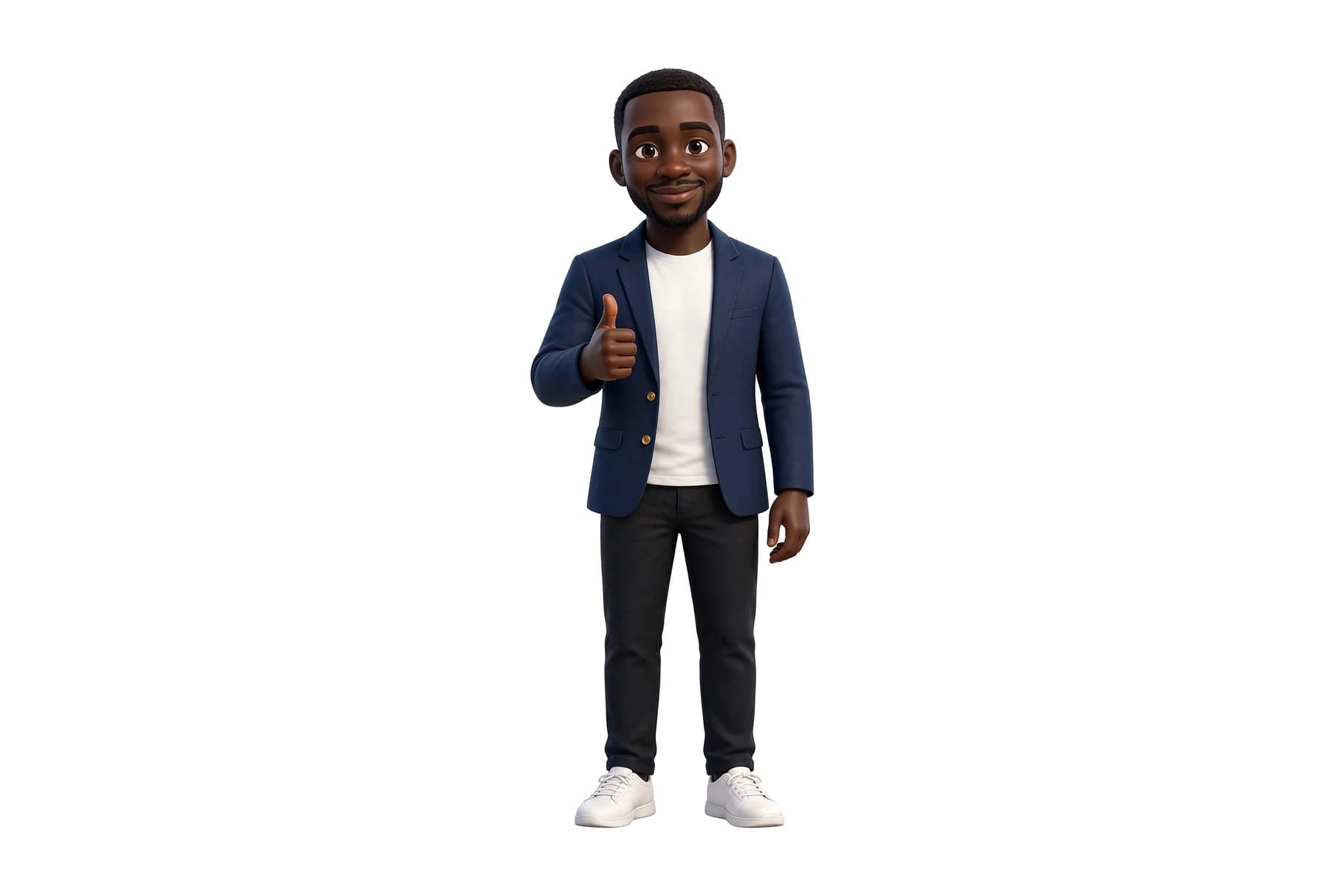 Black tech founder giving a thumbs up